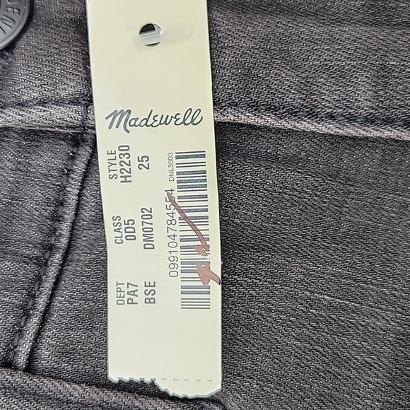 Madewell $128 9" Mid-Rise Skinny Jeans in Black Sea size 25 NWT H2230 - Picture 9 of 14